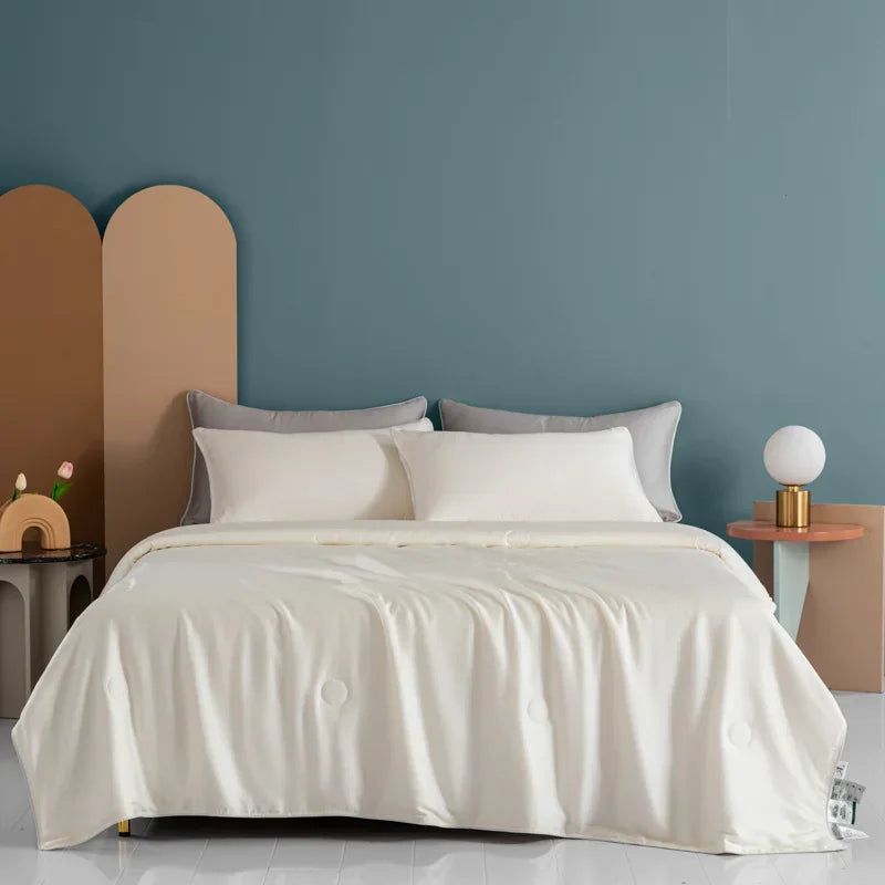 Ultra Soft Summer Cooling Blanket Smooth Breathable Air Conditioning Comforter